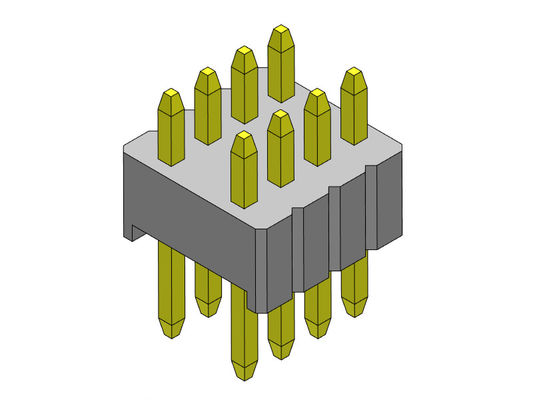 1.27mm Serise Pin Header Bağlantısı Çift Satır Düz Tip 1.27*2.54mm 2*2PIN To 2*50PIN SQ0.46mm