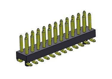 Pim Başlığı Konnektörü 2.54mm Çift Sıralı SMT TİPİ Mandallı 2*2PIN - 2*40PIN H=2.54MM