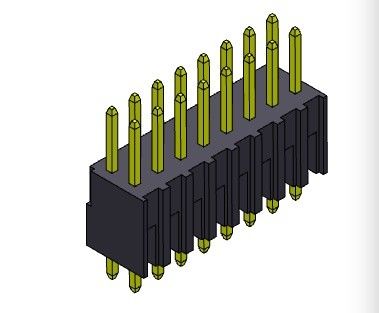 Pim Başlığı Konnektörü 2.54mm Çift Sıralı DIP TİPİ 2*2PIN - 2*40PIN H=7.40MM