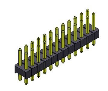 Pim Başlığı Konektörü 2,54 mm Çift Sıralı DIP TİPİ 2*2PIN - 2*40PIN H=2,54MM