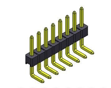 Pim Başlığı Konnektörü 2,54 mm Tek Sıralı R/A TİPİ 1*2PIN - 1*40PIN H=2,54MM