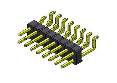 Pin Başlık Konnektörü 2.54mm Tek Sıralı SMT TİPİ 2*2PIN - 2*40PIN H=2.54MM