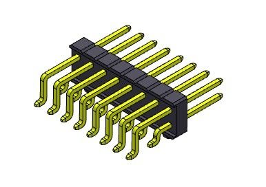 Pim Başlığı Konnektörü 2.54mm Tek Sıralı SMT TİPİ Mandallı 2*2PIN - 2*40PIN H=2.54MM