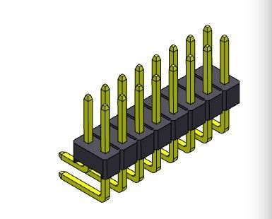 Pim Başlığı Konnektörü 2,54 mm Tek Sıralı R/A TİPİ 2*2PIN - 2*40PIN H=2,54MM