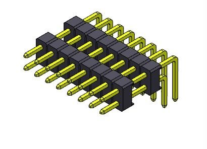 Pim Başlığı Konnektörü 2,54 mm Çift Sıralı R/A TİPİ 2*2PIN - 2*40PIN H=2,54MM