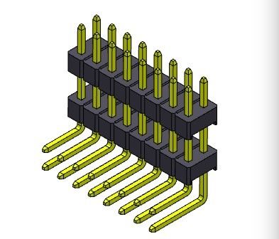 Pim Başlığı Konnektörü 2,54 mm Çift Sıralı R/A TİPİ 2*2PIN - 2*40PIN H=2,54MM