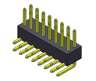 Pim Başlığı Konnektörü 2,54 mm Tek Sıralı R/A TİPİ 2*2PIN - 2*40PIN H=4,30MM