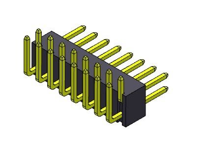 Pim Başlığı Konnektörü 2,54 mm Tek Sıralı R/A TİPİ 2*2PIN - 2*40PIN H=4,30MM