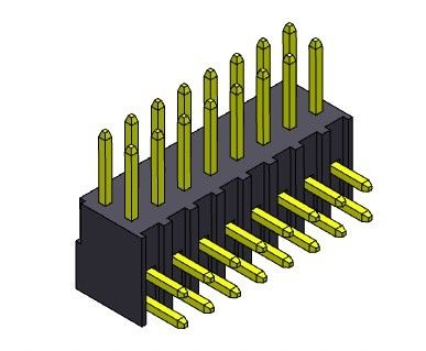 2.54mm Tek Sıralı R/A TİPİ Pin Başlığı Konnektörü 2*2PIN - 2*40PIN H=7.40MM