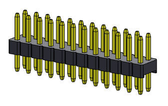 Pin Başlık Konnektörü 2.00mm Çift Sıralı Daldırma TİPİ 2*2PIN - 2*40PIN H=2.00MM