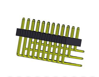 Pim Başlığı Konektörü 2.00mm Üç Sıralı Sağ Açı TİPİ 3*2PIN - 3*40PIN H=2.00MM