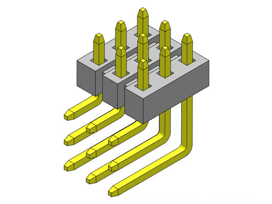 Pim Başlığı Konektörü 2.00mm Üç Sıralı Sağ Açı TİPİ 3*2PIN - 3*40PIN H=2.00MM