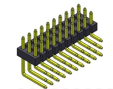 Pim Başlığı Konektörü 2.00mm Üç Sıralı Sağ Açı TİPİ 3*2PIN - 3*40PIN H=2.00MM