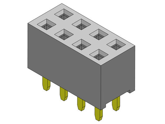 Dişi Başlık Konnektörü 2.54mm Çift Sıralı Dip TİPİ 2*2PIN - 2*40PIN H=5.65mm