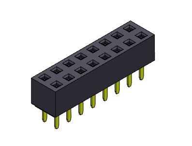 Dişi Başlık Konektörü 2.54mm Çift Sıralı Daldırma TİPİ 2*2PIN - 2*40PIN H=5.00mm