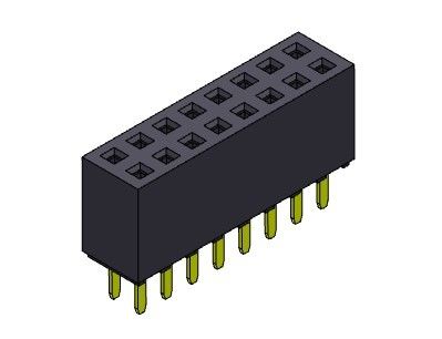 Dişi Başlık Konnektörü 2.54mm Çift Sıralı Daldırma TİPİ 2*2PIN - 2*40PIN H=8.50mm