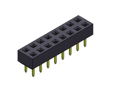 Dişi Başlık Konektörü 2.54mm Çift Sıralı Daldırma TİPİ 2*2PIN - 2*40PIN H=3.50mm