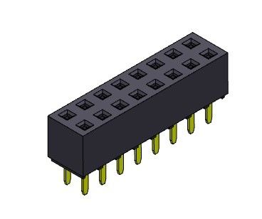 Dişi Başlık Konnektörü 2.54mm Çift Sıralı Daldırma TİPİ 2*2PIN - 2*40PIN H=5.60mm