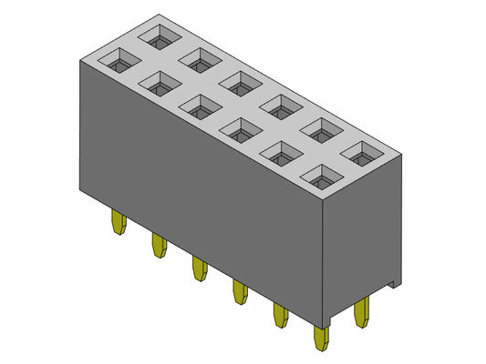Dişi Başlık Konektörü 2.54mm Çift Sıralı Daldırma TİPİ 2*2PIN - 2*40PIN H=7.10mm