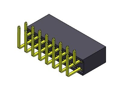 R/A Dip TİPİ 2,54 Mm Adım Dişi Başlık 1*2PIN - 1*40PIN H=8,50mm