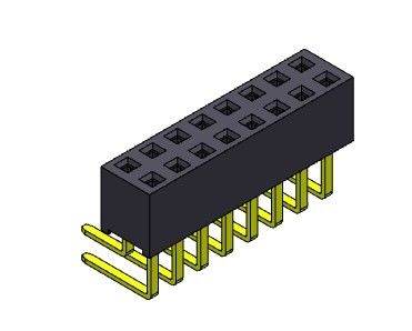 2.54mm Çift Sıralı R/A Dip TİP PCB Başlık Konnektörü 2*2PIN - 2*40PIN