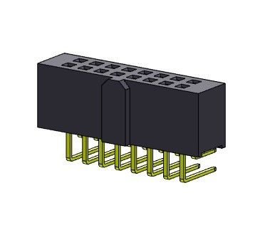 Çift Sıralı R/A TİPİ Dişi Pimli Konnektör 2,54 Mm 2*2PIN - 2*40PIN H=8,50mm