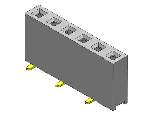 Dişi Başlık Konnektörü 2.54mm Tek Sıralı SMT TİPİ 1*2PIN - 1*40PIN H=7.50mm