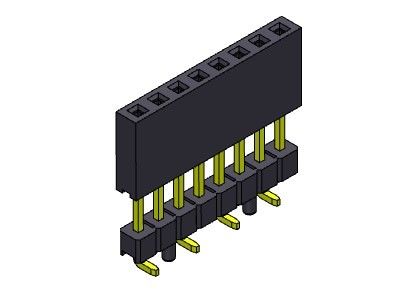Dişi Başlık Konnektörü 2.54mm Tek Sıra Yükseltilmiş Basın Fit SMT Tipi 1 * 2PIN - 1 * 40PIN