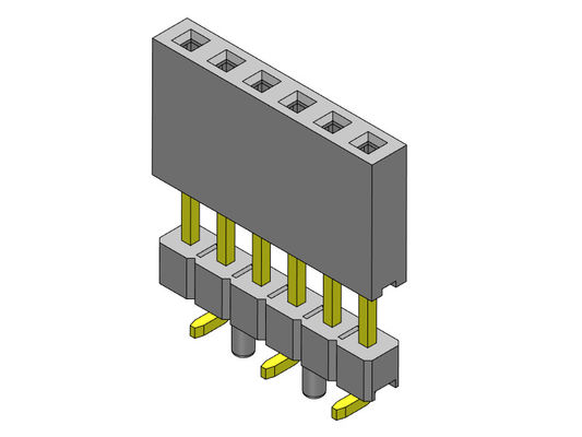 Dişi Başlık Konnektörü 2.54mm Tek Sıra Yükseltilmiş Basın Fit SMT Tipi 1 * 2PIN - 1 * 40PIN