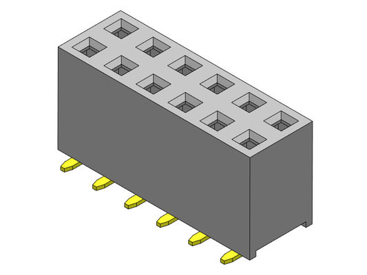 Dişi Başlık Konnektörü 2.54mm Çift Sıralı SMT TİPİ 2*2PIN - 2*40PIN H=7.10mm