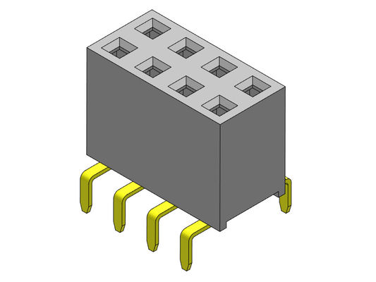 Dişi Başlık Konnektörü 2.54mm Çift Sıralı Çift Girişli TİP 2*2PIN - 2*40PIN H=7.10mm