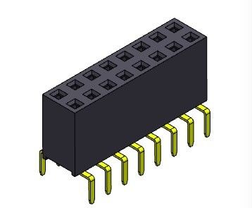 2.54mm Çift Sıralı Çift Giriş Pimi Dişi Başlık Konnektörü 2*2PIN - 2*40PIN