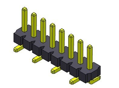 Pim Başlığı Konnektörü 3.96mm Tek Sıralı SMT TİPİ 1*2PIN - 1*24PIN H=3.18MM