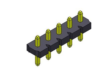 Pim Başlığı Konnektörü 5.08mm Tek Sıra Dip TİP 1*2PIN - 1*20PIN H=2.54MM