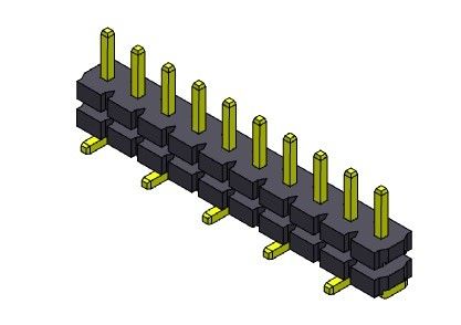 Pim Başlığı Konnektörü 5.08mm Tek Sıralı Yığın Düz SMT TİPİ 1*2PIN - 1*20PIN
