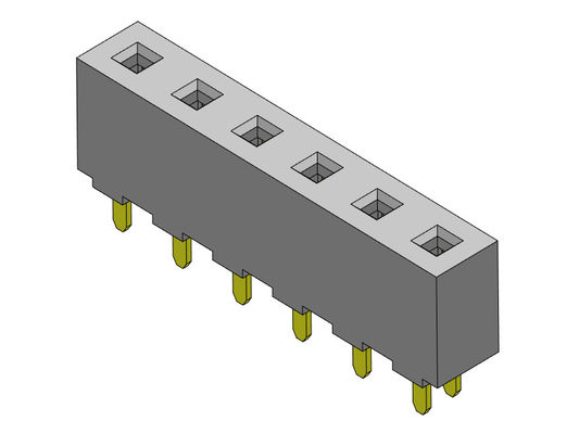 Dişi Başlık Konnektörü 5.08mm Tek Sıra DIP TİPİ 1*2PIN - 1*20PIN H=8.90mm