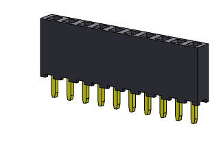 Dişi Başlık Konnektörü 2.00mm Tek Sıra Dip TİP 1*2PIN - 1*40PIN H=6.35mm