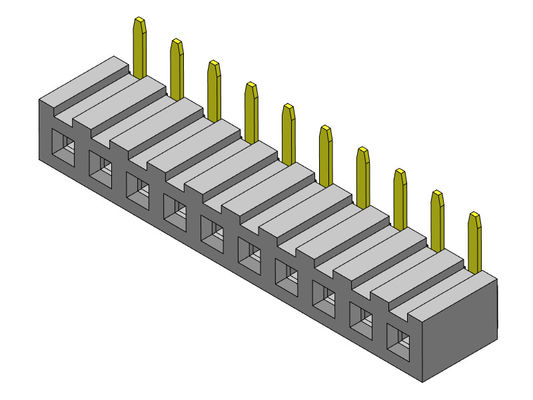 Dişi Başlık Konnektörü 2.00mm Tek Sıralı R/A Daldırma TİPİ 1*2PIN - 1*40PIN H=4.30mm