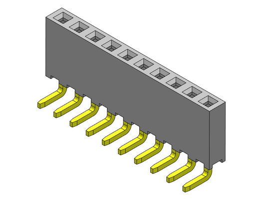 Dişi Başlık Konnektörü 2.00mm Tek Sıralı R/A Daldırma TİPİ 1*2PIN - 1*40PIN H=6.35mm