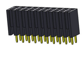 Dişi Başlık Konnektörü 2.00mm Çift Sıralı Dip TİPİ 2*2PIN - 2*40PIN H=7.20mm