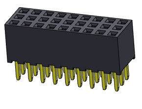 Dişi Başlık Konnektörü 2.00mm Üç Sıralı Daldırma TİPİ 3*2PIN - 3*40PIN H=6.35mm