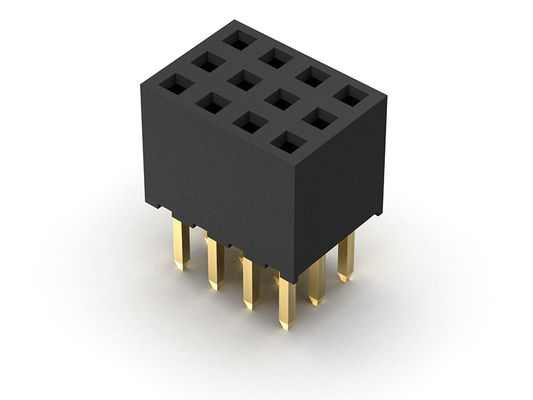 Dişi Başlık Konnektörü 2.00mm Üç Sıralı Daldırma TİPİ 3*2PIN - 3*40PIN H=6.35mm