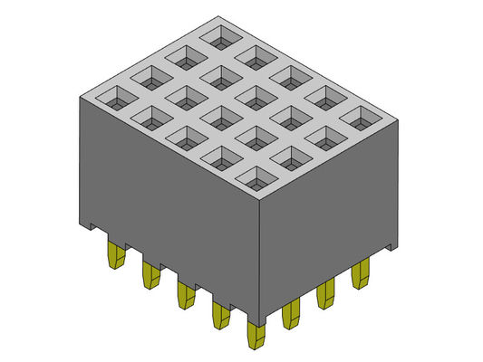 Dişi Başlık Konnektörü 2.00mm Dört Sıralı Daldırma TİPİ 4*2PIN - 4*40PIN H=6.35mm
