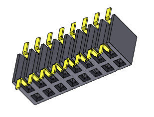 2.00mm Pin Başlığı Konnektörleri Çift Sıralı Yan Giriş SMT TİPİ 2*2PIN - 2*25PIN