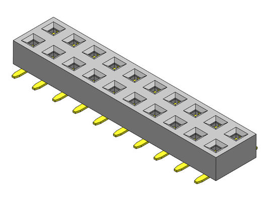 Çift Sıralı SMT TİPİ 2.54 Dişi Başlık 2*2PIN - 2*40PIN H=2.00mm