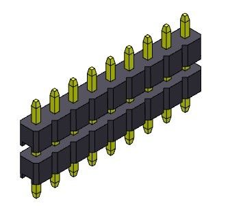 Pim Başlığı Konnektörü 2.00mm Tek Sıra Yığın DIP TİPİ 1*2PIN - 1*40PIN H=2.00MM