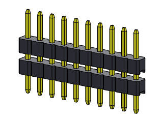 Pim Başlığı Konnektörü 2.00mm Tek Sıra Yığın DIP TİPİ 1*2PIN - 1*40PIN H=2.00MM