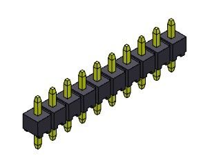 Pim Başlığı Konnektörü 2.00mm Tek Sıra Dip TİP 1*2PIN - 1*40PIN H=2.00MM