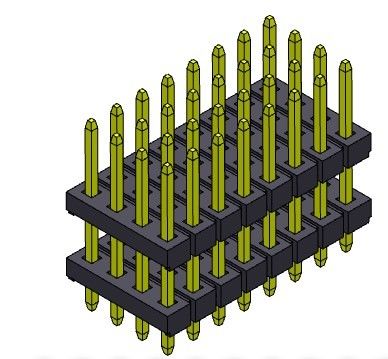 Pim Başlığı Konnektörü 2.00mm Dört Sıralı Yığın Düz TİP 4*3PIN - 4*40PIN
