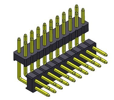Pim Başlığı Konnektörü 2.00mm Çift Sıralı Yığın R/A TİPİ 2*2PIN - 2*40PIN